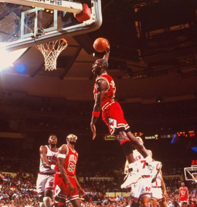 Regular season at Knicks on 4/4/1991 from Manny Milan/Sports Illustrated