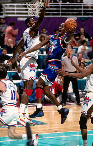 1993 All Star Game on 2/21/1993 from Nathaniel Butler/Getty