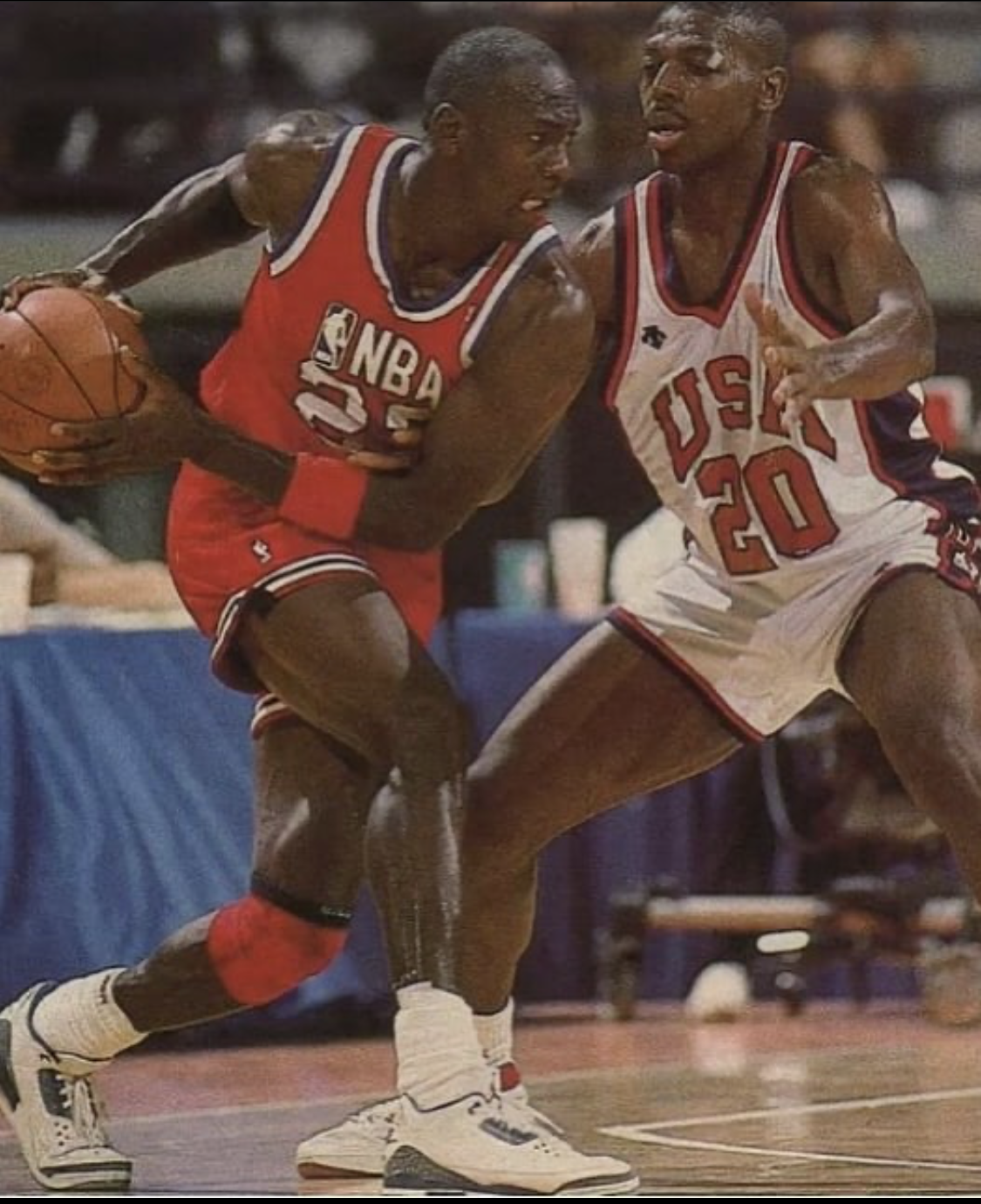 Exhibition (USA vs NBA All Stars) on 8/12/1988 from None