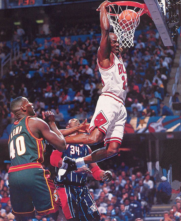 1997 NBA All Star Game on 2/9/1997 from Andrew Bernstein/Getty