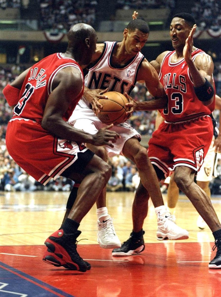 Playoffs at Nets on 4/29/1998 from Ezra Smart/Getty