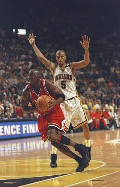 Playoffs at Pacers on 5/23/1998 from Vincent Laforet/Getty