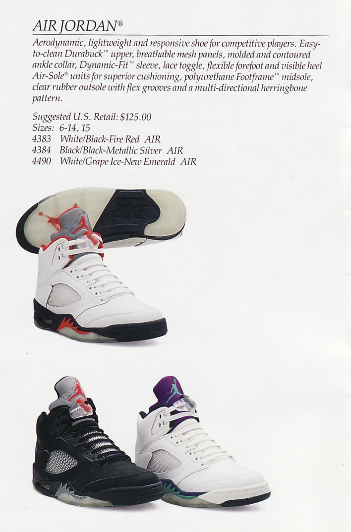 Air Jordan 5 Advertisement - Credit: Nike