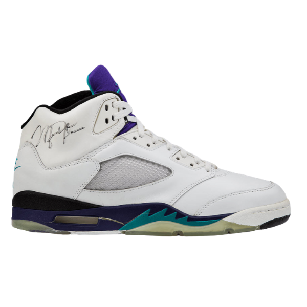 AIR JORDAN V - WHITE/GRAPE ICE-NEW EMERALD from Jordan Collection