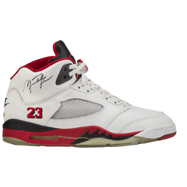 AIR JORDAN V - WHITE/RED-BLACK - FIRE RED from Jordan Collection